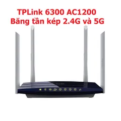 Bộ Phát Wifi TPLink 6300 AC1200Mbps - Router 2 Băng Tần 4 Râu Tốc Độ Cao - Kèm Hướng Dẫn Cài Đặt Tiếng Việt, Hàng Đã Sử Dụng