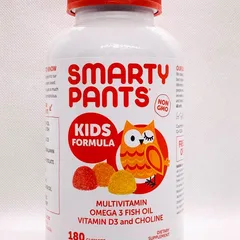 Kẹo Dẻo Smarty Pants Kids 180 Viên - Hương Vị Cam Chanh Tự Nhiên, Bổ Sung Vitamin D3, Hỗ Trợ Phát Triển Khỏe Mạnh Cho Trẻ Em