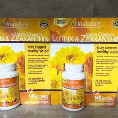 Viên Uống Bổ Mắt Trunature Lutein & Zeaxanthin 140 Viên - Hỗ Trợ Cải Thiện Thị Lực, Bảo Vệ Mắt Khỏi Tia Cực Tím & Ánh Sáng Xanh