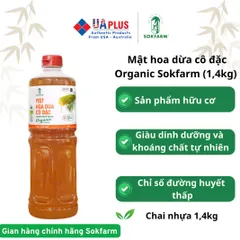 Mật Hoa Dừa Cô Đặc Organic Sokfarm 1.4kg - Nguyên Chất, Thay Thế Đường Tinh Luyện, Hỗ Trợ Sức Khỏe, Phục Hồi Năng Lượng Từ Thiên Nhiên