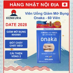 (Nhập khẩu) Viên Uống Giảm Mỡ Bụng Onaka Nhật Bản - Hỗ Trợ Giảm Mỡ Bụng Dưới Hiệu Quả - 60 Viên Giảm Cân Sau Sinh, Dành Cho Phụ Nữ chính hãng