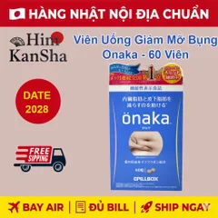(Chính hãng) Viên Uống Giảm Mỡ Bụng Dưới Onaka Nhật Bản - Hỗ Trợ Giảm Cân Sau Sinh - 60 Viên Giảm Mỡ Bụng Cấp Tốc nhập khẩu