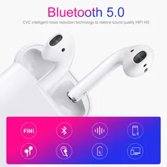 Tai Nghe Bluetooth I12 TWS 5.0 Không Dây - Tai Nghe Cảm Ứng Vân Tay, Âm Thanh Đẳng Cấp, Thiết Kế Nhỏ Gọn, Thời Trang