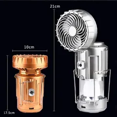 Đèn Bão Kiêm Quạt Năng Lượng Mặt Trời - Giải Pháp Tiện Lợi Và Tiết Kiệm Năng Lượng Cho Gia Đình, Đèn LED Cắm Trại, Thiết Kế Đa Chức Năng