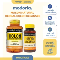 Viên Uống Thải Độc Đại Tràng Mason Natural Herbal Colon Cleanser - Hỗ Trợ Tiêu Hóa Khỏe Mạnh, Sản Phẩm Chính Hãng Mỹ