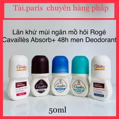 Lăn Khử Mùi Nam Rogé Cavaillès Absorb+ 48h - Deodorant Cho Da Nhạy Cảm, Ngăn Mồ Hôi Hiệu Quả, Hương Nam Tính
