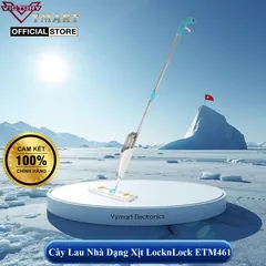 Bộ Cây Lau Nhà Mini Thép Không Gỉ LocknLock ETM494 & ETM461 - Cây Lau Nước, Thiết Kế Tiện Lợi, Đa Năng, Giúp Dọn Dẹp Hiệu Quả