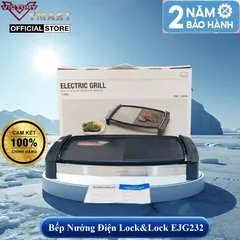 Bếp Nướng Điện Lock&Lock EJG232 1800W - Vỉ Nướng Đa Năng Chống Dính, Thiết Kế Hiện Đại, Hàng Chính Hãng