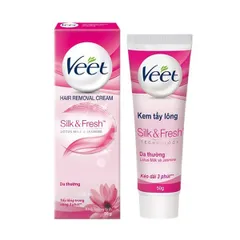 Kem Tẩy Lông Veet - Tẩy Lông Nhanh Nhẹ, Không Gây Đau, Dành Cho Da Nhạy Cảm, Làn Da Mịn Màng, Tiện Lợi Tại Nhà
