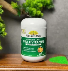 Viên Uống Vitamin Tảo Nature's Way Complete Daily Multivitamin 200 Viên - Bổ Sung Vitamin và Khoáng Chất, Tăng Cường Sức Đề Kháng