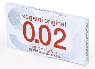 Bao Cao Su Sagami Original Non Latex Siêu Mỏng 0.02mm - Hộp 2 Cái