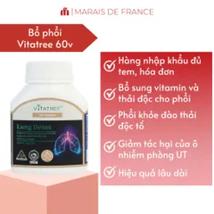 Viên Uống Vitatree Lung Detox – Hỗ Trợ Sức Khỏe Phổi, Thanh Lọc Đường Hô Hấp, Bảo Vệ Chống Ô Nhiễm Khói Bụi