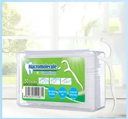 Tăm chỉ nha khoa Macromolecule (Combo 5 hộp) - 50 tăm xỉa răng, vệ sinh răng miệng hiệu quả, an toàn sức khỏe