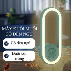 Đèn Ngủ Đuổi Muỗi Côn Trùng Bằng Sóng Âm LED - Thiết Bị Đuổi Muỗi An Toàn, Tiện Lợi Cho Phòng Ngủ dưới 20m²
