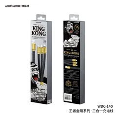 Cáp Sạc Nhanh Macbook Wekome WDC-148 KingKong 100W Type-C Đến Type-C - Dài 120cm, Tốc Độ Truyền Dữ Liệu 480Mbps
