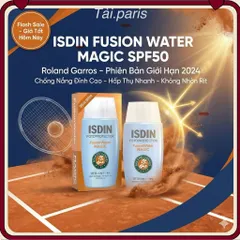 Isdin Fotoprotector Fusion Water SPF 50 - Kem Chống Nắng Kiềm Dầu, Dưỡng Ẩm, cho Da Nhạy Cảm 50ml