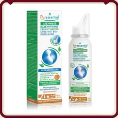 Xịt Rửa Mũi Puressentiel Respiratoire 100ml - Nước Biển & Hoa Cúc Bio Giảm Nghẹt Mũi, Dưỡng Ẩm, An Toàn Cho Người Lớn & Trẻ Em 10 Tuổi