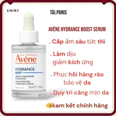 Serum cấp ẩm Avène Hydrance Boost 30ml - Tinh chất phục hồi da nhạy cảm, cấp ẩm sâu, cho làn da dễ kích ứng