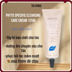 Kem tẩy tế bào chết cho tóc Phytospecific 125ml - Chăm sóc tóc và da đầu, làm sạch nhẹ nhàng và dưỡng ẩm sâu cho tóc bồng bềnh khỏe mạnh