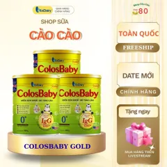 Sữa Bột Colosbaby Gold 800g Combo 3-5 Lon - Tăng Cường Miễn Dịch, Giúp Bé Lên Cân và Phát Triển Khỏe Mạnh
