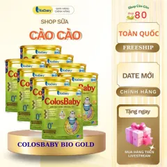 Sữa Công Thức Hỗ Trợ Tiêu Hóa ColosBaby Bio L800g - Dinh Dưỡng Tăng Cường Miễn Dịch và Phát Triển Trí Não Cho Bé 0-12 Tháng