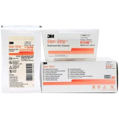 Hộp 50 gói băng y tế thay chỉ khẩu da 3M Steri-strip™ R1546 - Cho vết thương tiểu phẫu - Túi 10 miếng