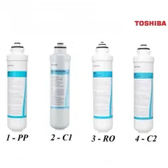 Lõi Lọc Nước Toshiba TWP-W1643SV(W) - Hệ Thống 4 Lõi RO Chất Lượng Cao, Lọc Sạch Nước Uống, Made in China