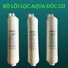 Bộ 3 Lõi Lọc Nước Nhanh 123 AQUA - Lõi Đúc Bảo Vệ Màng RO, Lọc Thô - Thay Thế cho Máy Lọc Nước Sunhouse, Mutosi, Aqua