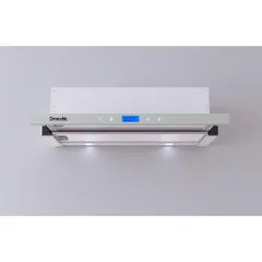 Máy Hút Mùi D'mestik Âm Tủ Màu Trắng - Đèn LED Tiết Kiệm Điện, Công Suất 650 m3/h, Điều Khiển Cảm Ứng, Bảo Hành 3 Năm