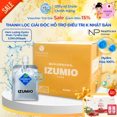 Thùng 48 Gói Nước Hydro IZUMIO Nhật Bản - Giàu Chất Hydro 3.3ppm, Chính Hãng Từ Naturally Plus, Hỗ Trợ Sức Khỏe Tự Nhiên