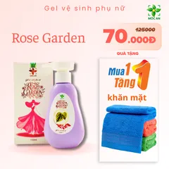 [MUA 1 TẶNG 1] Dung Dịch Vệ Sinh ROSE GARDEN MỘC AN 150ml - Chiết Xuất Lá Trầu Không, Nha Đam, Tía Tô, Bạc Hà - Ngăn Ngừa Viêm Nhiễm, Kháng Khuẩn