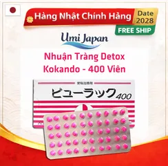 Viên Uống Detox Nhuận Tràng KOKANDO Nhật Bản - Hỗ Trợ Tiêu Hóa, Giảm Đầy Hơi - 400 Viên Cho Sức Khỏe Đường Ruột