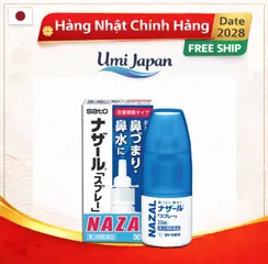 Xịt Mũi Viêm Xoang Nazal Nhật Bản 30ml - Giảm Nghẹt Mũi, Thông Mũi Hiệu Quả, Hỗ Trợ Sức Khỏe Hàng Ngày cho Trẻ Em và Người Lớn