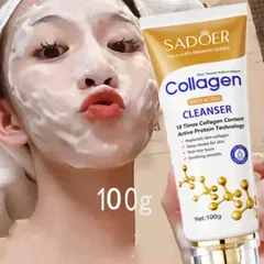 Sữa Rửa Mặt Collagen Chống Lão Hóa 100g - Làm Sạch Sâu, Dưỡng Ẩm & Giúp Da Tươi Trẻ, Mềm Mại - Sản Phẩm Chăm Sóc Da Chuyên Nghiệp