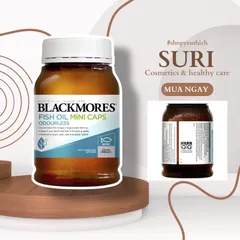 Viên Uống Bổ Sung Dầu Cá Không Mùi Blackmores 400 Viên - Bổ Sung Omega-3 Hỗ Trợ Tim Mạch và Khớp, Viên Nhỏ Dễ Uống