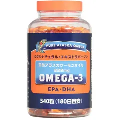 Dầu Cá Hồi Pure Alaska Omega 333mg EPA-DHA Nhật Bản 540 Viên - Hỗ Trợ Sức Khỏe Não Bộ, Tim Mạch, Thị Giác