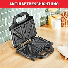 Máy Nướng Bánh Sandwich Tefal SM1552 - Lò Nướng Đen 700W, Khay Chống Dính, Thời Gian Nướng Nhanh và Hiệu Quả, Quà Tặng Tuyệt Vời