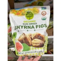 Sung Sấy Hữu Cơ Organic Sun-Dried Smyrna Figs 1.13kg - Ngọt Tự Nhiên, Không Chất Bảo Quản, Thực Phẩm Lành Mạnh Cho Sức Khỏe
