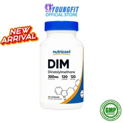Viên Uống DIM Diindolylmethane Nutricost Nhập Mỹ Điều Hòa Nội Tiết Tố Tăng Đề Kháng (Hộp 120 viên) - YoungFit