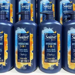 Sữa Tắm Suave Men 3in1 Hydrating 887ml - Cấp Ẩm Cho Tóc, Da Mặt, Da Cơ Thể - Sạch Thoáng, Thích Hợp Cho Nam
