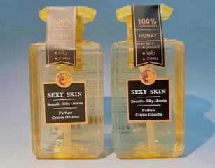 Sữa Tắm Nước Hoa Sexy Skin Honey 600ml - Dưỡng ẩm mềm da, hương thơm ngọt ngào, món quà hoàn hảo cho làn da bạn