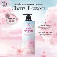 Sữa Tắm On The Body Hoa Anh Đào 900g - Dưỡng Da Mịn Màng, Hương Thơm Dịu Nhẹ cho Mọi Loại Da