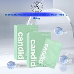 Mặt Nạ Dưỡng Ẩm Da Candid Hyaluronic B5 Water Gel Mask - Hộp 10 Miếng, Cung Cấp Độ Ẩm Sâu, Cải Thiện Độ Đàn Hồi, Phục Hồi Da Khô, Nhạy Cảm