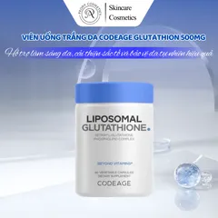 Viên Uống Trắng Da Codeage Liposomal Glutathione 500mg - Hỗ Trợ Làm Sáng Da, Giảm Sạm Nám, 60 Viên Nhập Khẩu Chính Hãng Mỹ