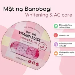 Set 10 mặt nạ Banobagi dưỡng sáng & chăm da mụn (hồng) – giảm mụn, dịu da