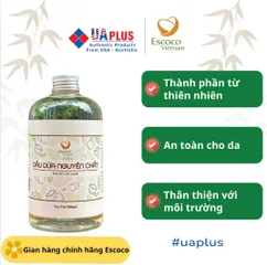 Dầu Dừa ép Lạnh Escoco 500ml - Dưỡng Da, Chăm Sóc Tóc, Làm Sạch Makeup - Tự Nhiên, An Toàn, Xuất Xứ Việt Nam
