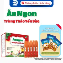 (Chính hãng) Hỗ trợ tăng sức đề kháng [ TPBVSK Ăn Ngon Trùng Thảo Yến Sào] - (H/20 ống)