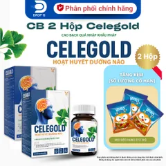 (Chính Hãng) Combo 2 hộp Hỗ trợ hoạt huyết, tuần hoàn não [2H TPBVSK Celegold] - 2H x 30viên