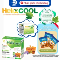 (Chính hãng) Hỗ trợ giảm ho, bổ phế, đau rát họng [TPBVSK HELIX COOL] - H/20 ống x10ml - helixcool - helix