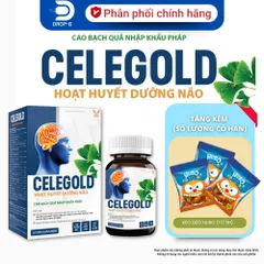 (Chính hãng) Hỗ trợ hoạt huyết, tăng cường tuần hoàn máu não [TPBVSK Celegold]_H/ 30 viên